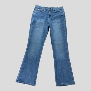 Lee Jeans Womens 12M (33x32) Relaxed Bootcut Stretch Medium Wash‎ Denim